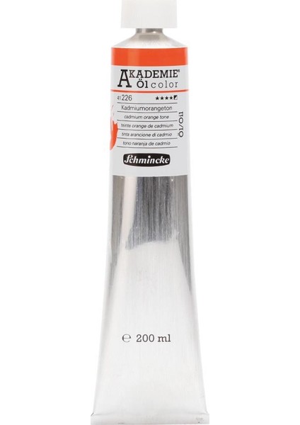 Akademie Öl Color Yağlı Boya 200 ml Seri 1 226 Cadmium Orange Hue