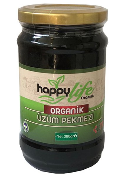 Happy Life Organik Üzüm Pekmezi 380 gr