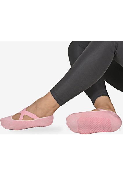 Tekli Kadın Pilates Pembe Çorap fiyatları