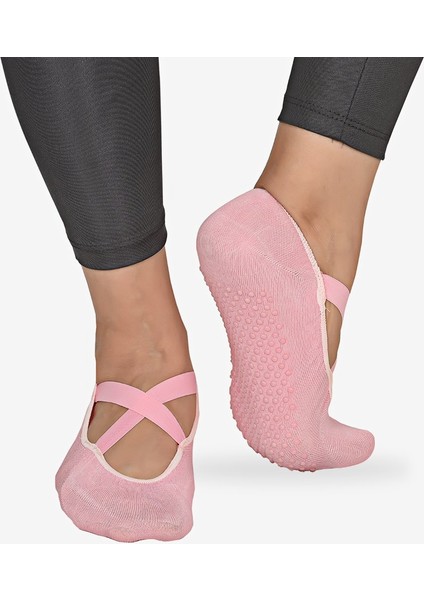 Tekli Kadın Pilates Pembe Çorap modelleri