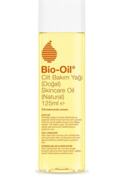 Natural Cilt Bakım Yağı 125 ml 3D Massage Roller Seti