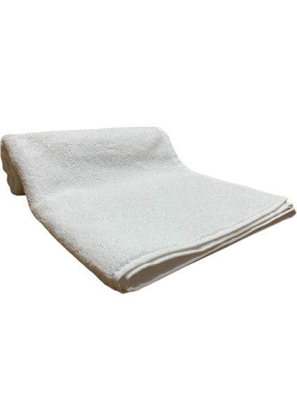 Banyo Havlusu Beyaz Renk Pamuklu Havlu 70 x 130 cm Havlu