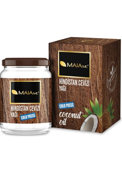 Organik Hindistan Cevizi Yağı 150 gr (Soğuk Sıkım)