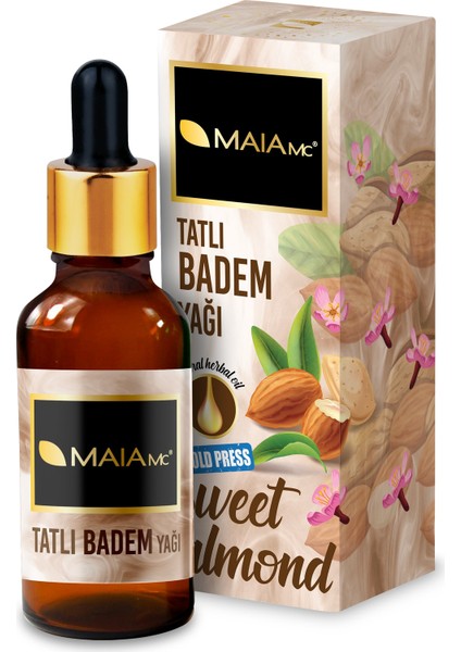 Saf Tatlı Badem Yağı 50 Ml(Soğuk Sıkım)
