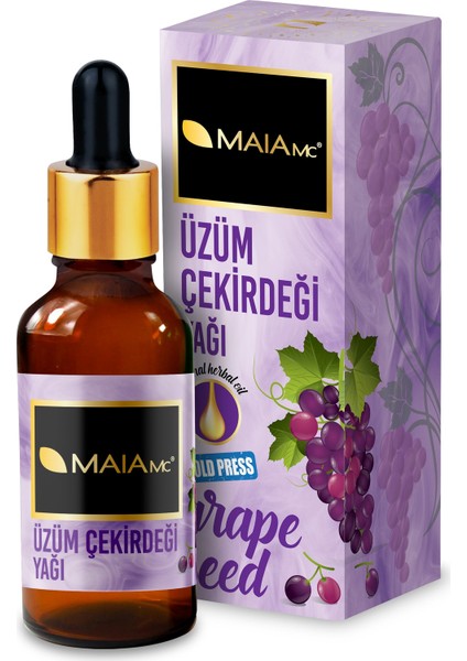 Saf Üzüm Çekirdeği Yağı 50 Ml(Soğuk Sıkım)