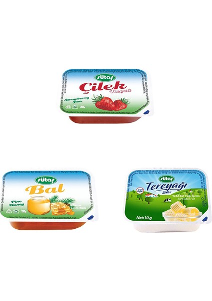 Üçlü Kahvaltılık Set