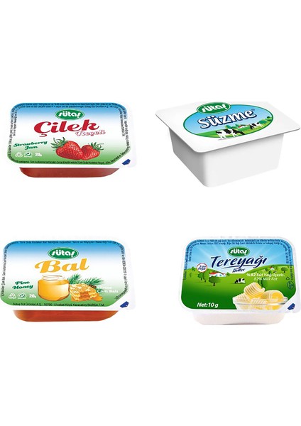 Dörtlü Kahvaltılık Set