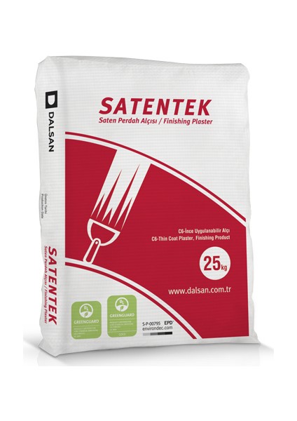 Saten Alçı 10 Kg Satentek Perdah