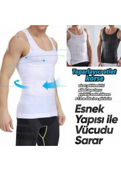 Erkek Göbek Toparlayıcı,sıkılaştırıcı Korse Atlet ( Slim N Lift) 2021 Son Versiyon