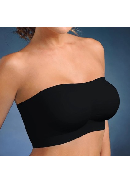 Normbra 3 Adet Dikişsiz Straplez Sütyen Sütyen Seti Siyah-Beyaz-Ten 3 Renk Tek Pakette fırsatları