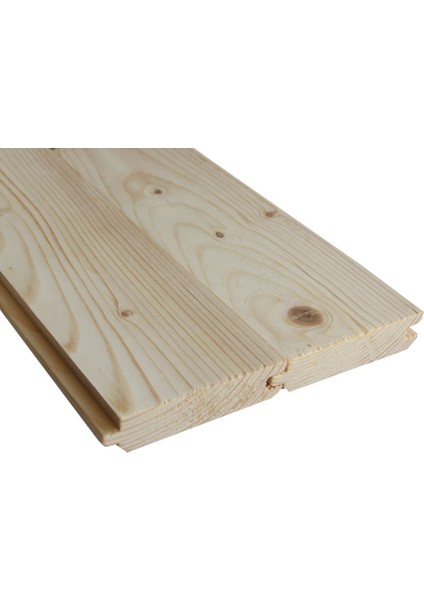 Ahşap Duvar Tavan Kaplama Lambri 9,0 x 2,0 cm Ladin 2.sınıf Eksiz Çift Taraflı Pahlı