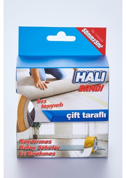 Halı Yapıştırma Bandı, Halı Kaydırmaz 50MM x 5mt