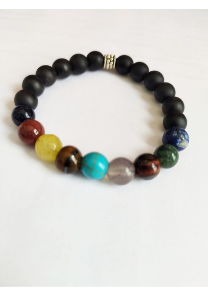 Gezegenler Güneş Sistemi Doğaltaş Çakra Bileklik