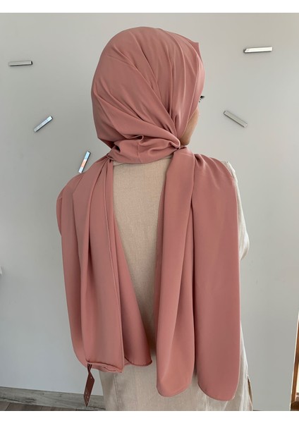 Medine Ipeği Şal -Koyu Pudra