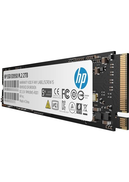 Hp 5MS24AA EX950 2TB 3200/3000/MB/s Okuma Yazma Hızı 3D NAND M.2 PCIe NVMe SSD