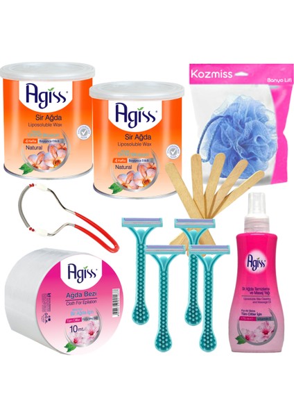 s Naturel Konserve Sir Ağda 240 ml 8'li Set Tıraş Bıçaklı
