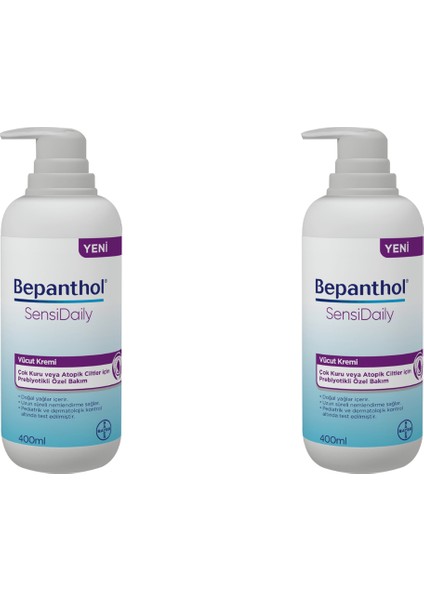 Sensidaily Pompalı Vücut Kremi 400 Ml 2 Adet
