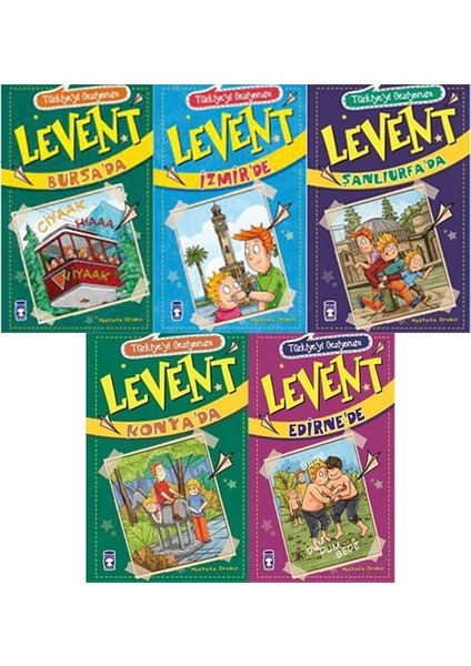 Levent Türkiye'yi Geziyorum - 2 ( 5 Kitap )