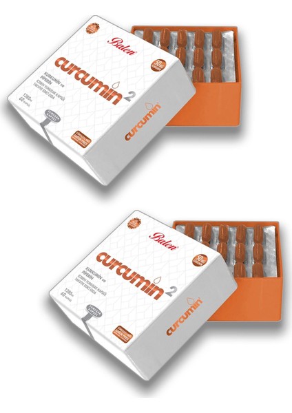 Curcumin 2 - Takviye Edici Gıda 1380 Mg 60 Kapsül 2 Adet