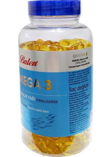 Omega 3 Norveç Balık Yağı 1380 Mg 200 Kapsül x 2 Adet