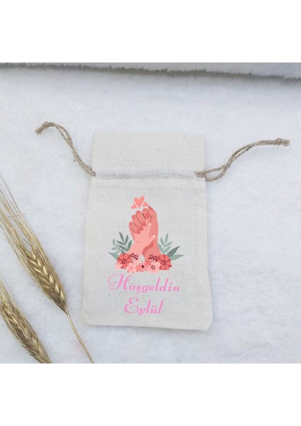 30 Adet Anne Bebek Baskılı Kese 9X13 cm Anne Bebek Baskılı Lavanta Kesesi Lik Kese