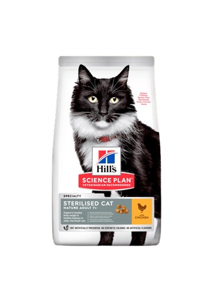 Science Plan Tavuklu Kısırlaştırılmış Yaşlı Kedi Maması 1.5 kg