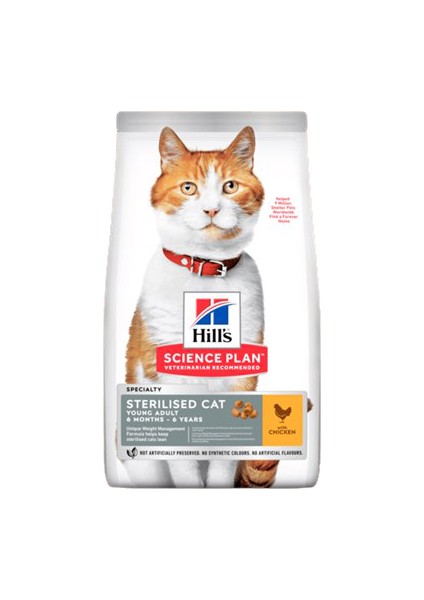 Science Plan Tavuklu Kısırlaştırılmış Yetişkin Kedi Maması 1.5 kg