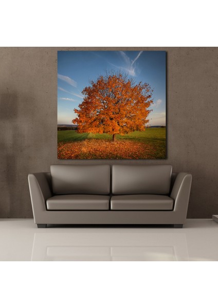 Yaprakları Dökülen Ağaç 130 x 130 cm