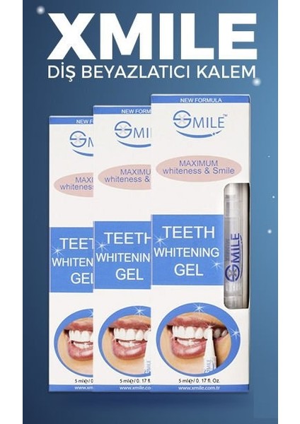 CN Ticaret Xmile Sağlık Bakanlığı Onaylı Mucize Diş Beyazlatma Kalemi 5ml Jel - Theeth Whitening Gel