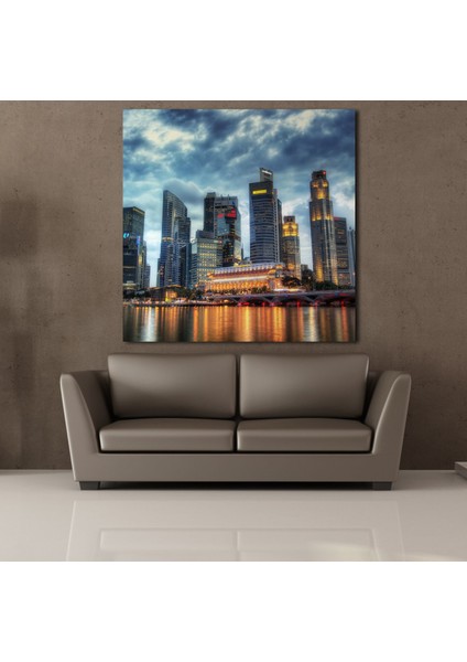 Şehir Görüntüsü 110 x 110 cm
