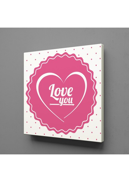 Pembe Love You 30 x 30 cm