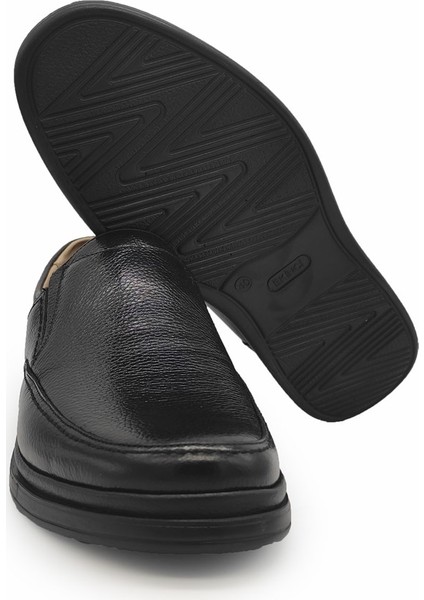 011 Deri Comfort Siyah Ayakkabı modelleri