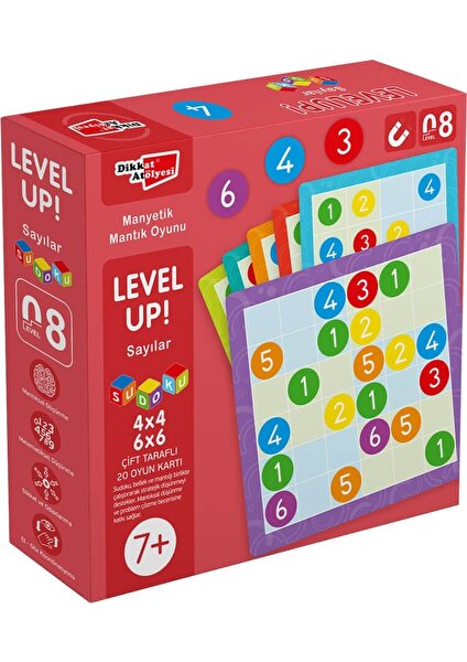 Dikkat Atölyesi Yayınları Levelup! 8 - Sayılar Sudoku