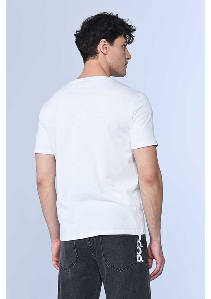 Ecko Unltd Forester Beyaz Erkek V Yaka Tshirt