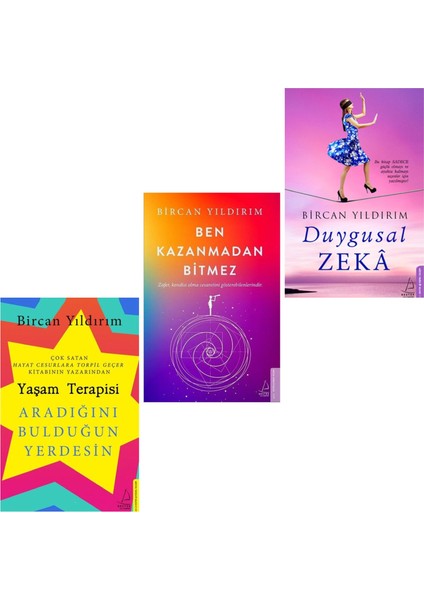 Duygusal Zeka - Ben Kazanmadan Bitmez - Yaşam Terapisi - 3 Kitap - Bircan Yıldırım