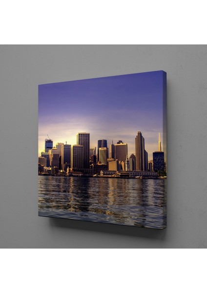 Deniz Manzaralı Şehir 130 x 130 cm