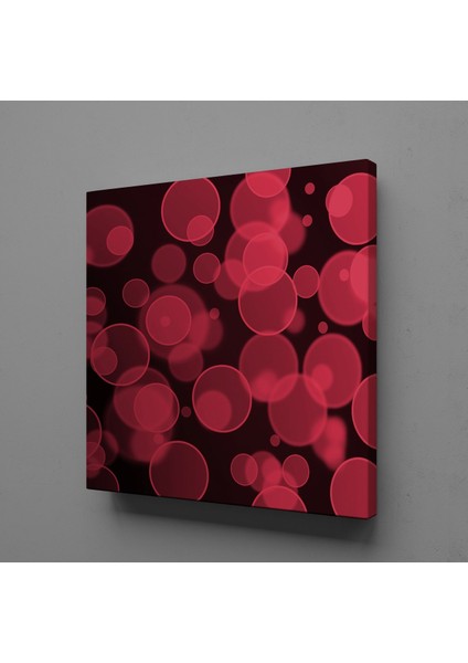 Kırmızı Daireler 200X200 cm