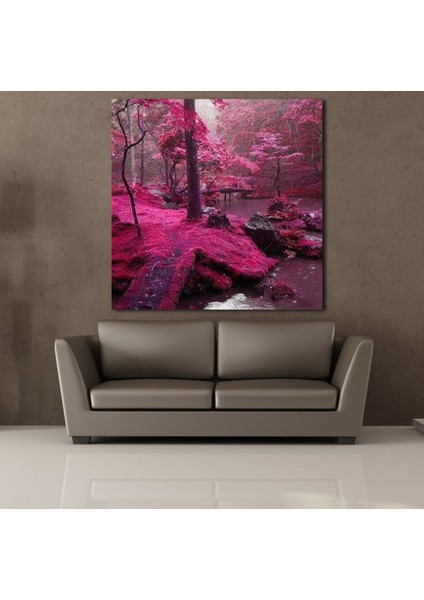 Pembe Ağaçlar 40 x 40 cm