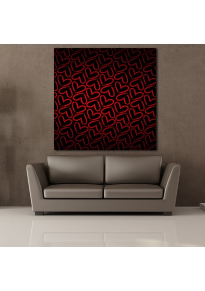 Kırmızı Kalp 140 x 140 cm