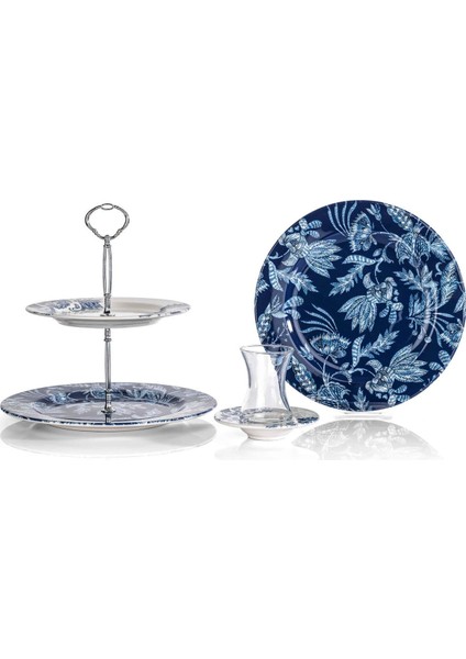 Glory Pasta Servis Seti -19 Prç.-Lacivert