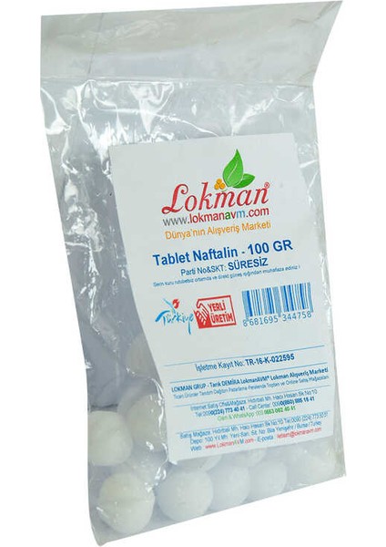 Naftalin Bilya Tablet 100 gr Paket