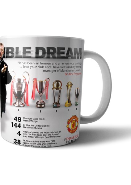 Alex Ferguson Manchester United Kupa Bardak Model 4