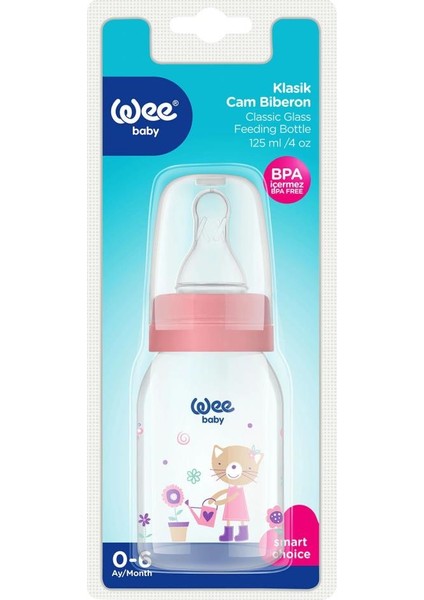 Wee Baby Cam Biberon 125 ml Pembe