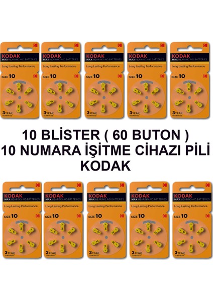 10 Numara Kodak 10 Paket