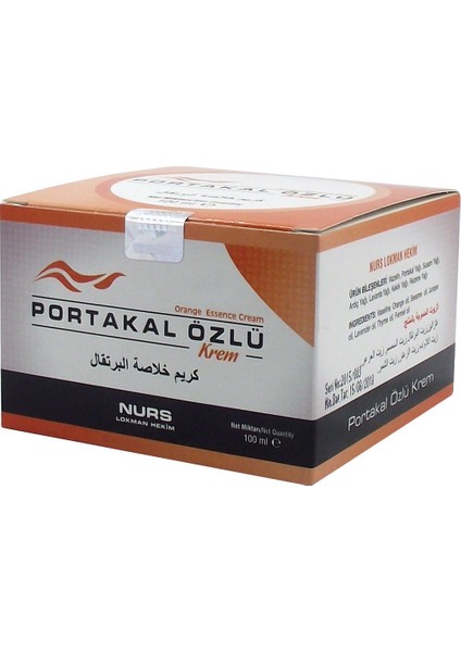Portakal Özlü Krem 100 ml