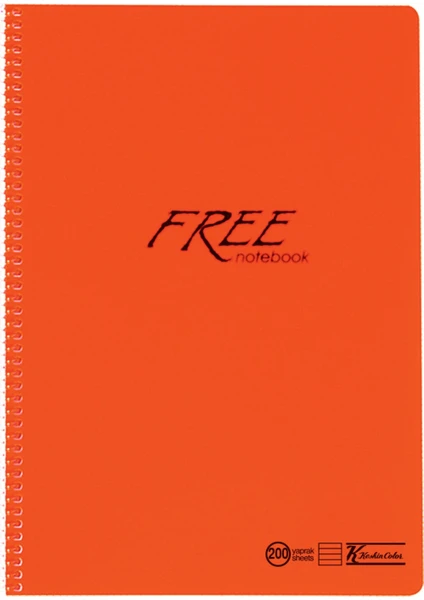 Keskin Color Free A4 200 Yaprak Çizgili Pp Kapak Spiralli Defter 320491-99