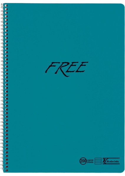 Keskin Color Free A4 200 Yaprak Çizgili Pp Kapak Spiralli Defter 320491-99