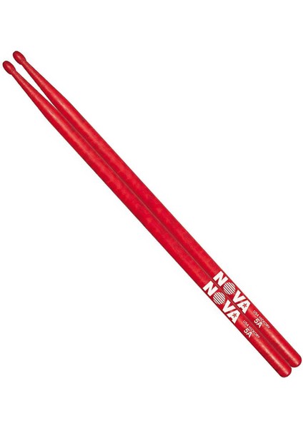 Vıcfırth Baget(Çift) Nova 5A Wood Red (Kırmızı), Hıckory, 16
