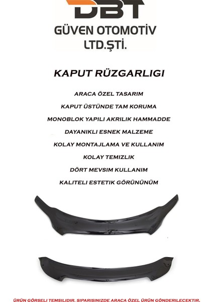 Ford Transıt 2006 - 2013 Kaput Rüzgarlığı fiyatları