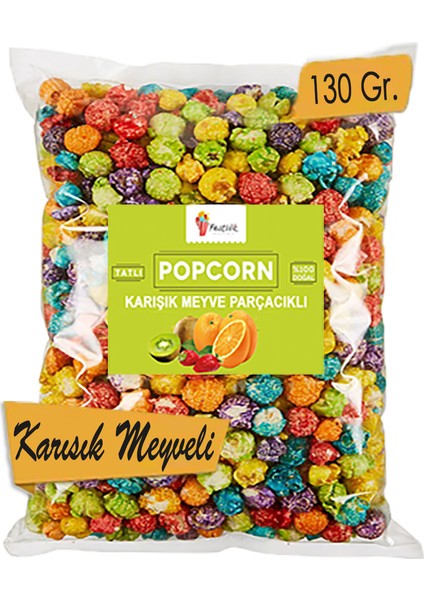 3 Paket Karışık Meyve Parçacıklı Patlamış Mısır / Popcorn 130 gr ( Karamelli, Portakallı, Çilekli, Kivili ) fiyatları